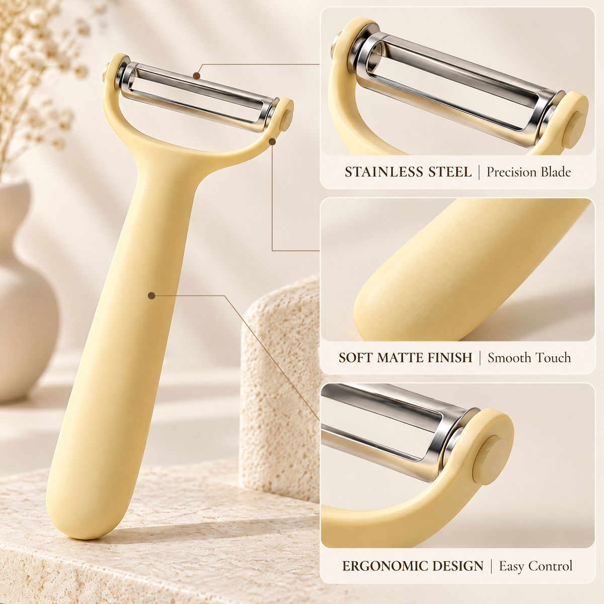 Caldravo™ Yellow Vegetable Peeler
