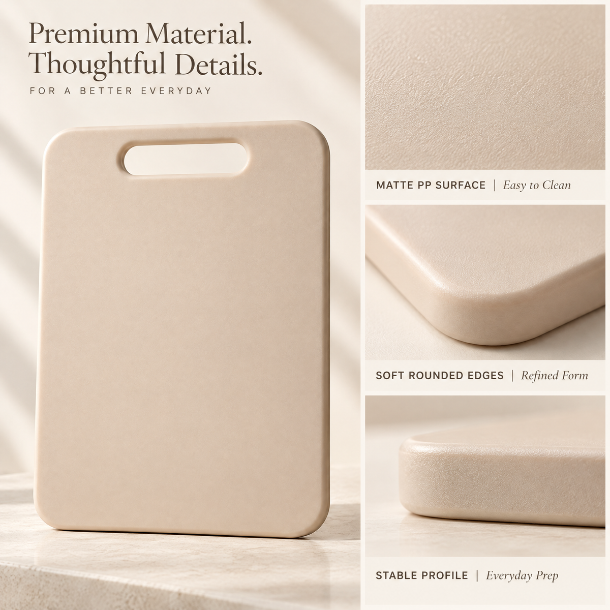 Caldravo™ Beige Cutting Board