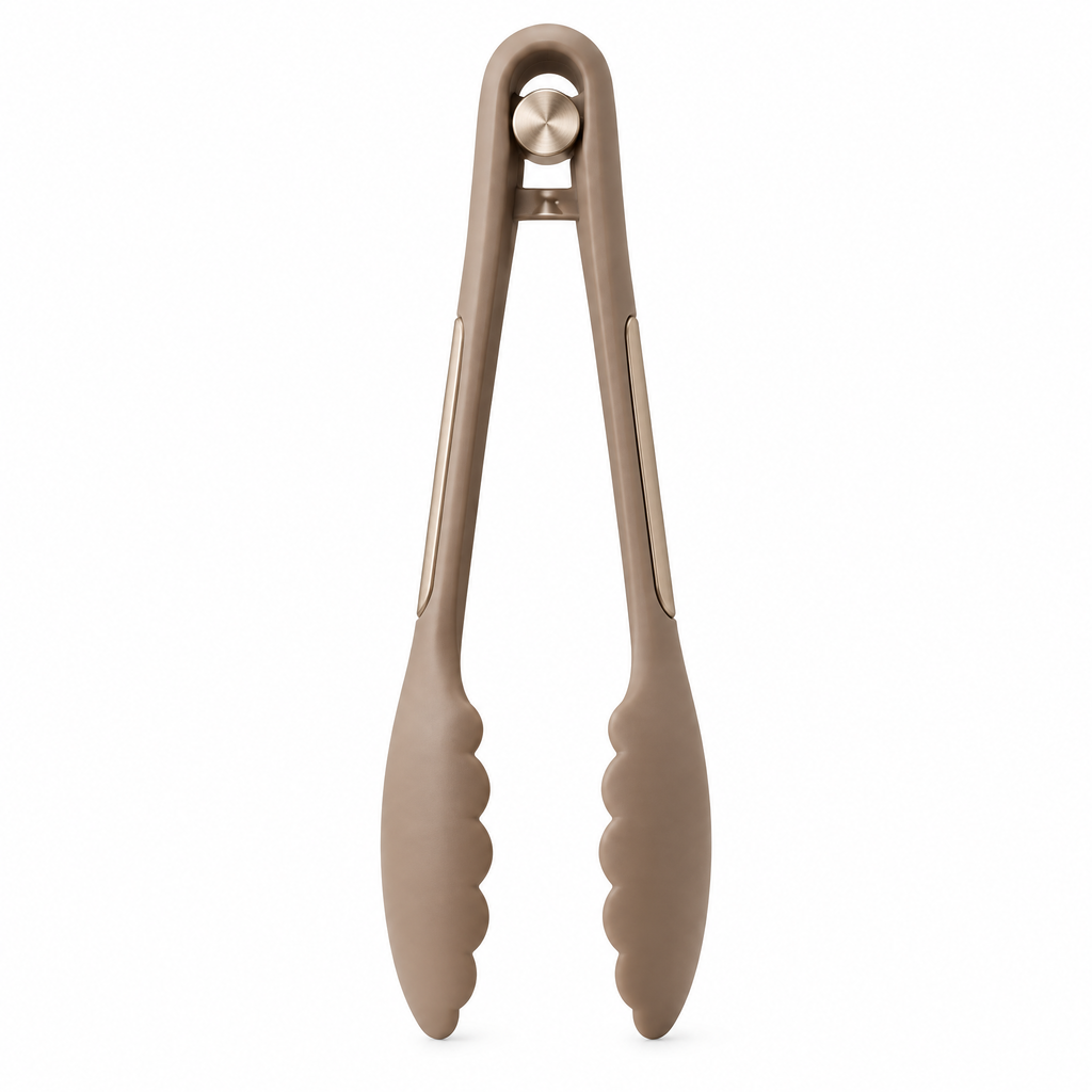 Caldravo™ Taupe Kitchen Tongs