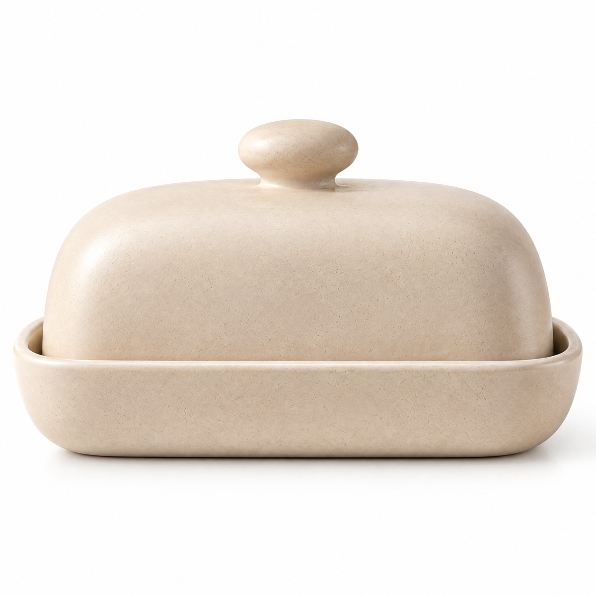 Caldravo™ Beige Covered Butter Dish