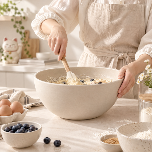 Caldravo™ Beige Serving Bowl